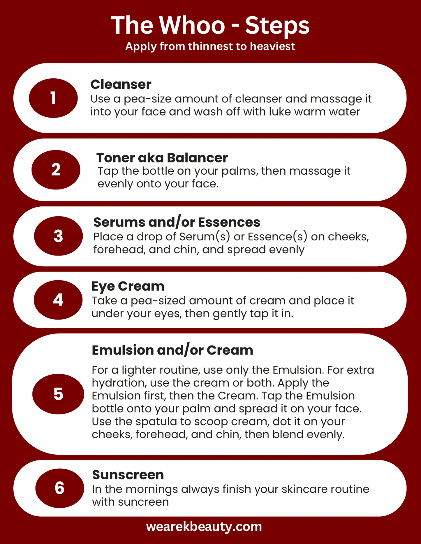 The History of Whoo: Gongjinhyang Fresh UV Protection Cream SPF 50+ PA++++ 60ml - 4 Piece Set