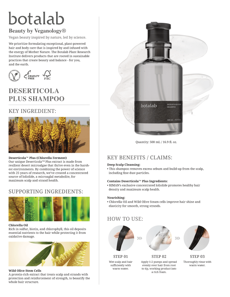 botalab Deserticola Shampoo - RIMAN KBeauty - Korean Skincare Routine for Glass Skin