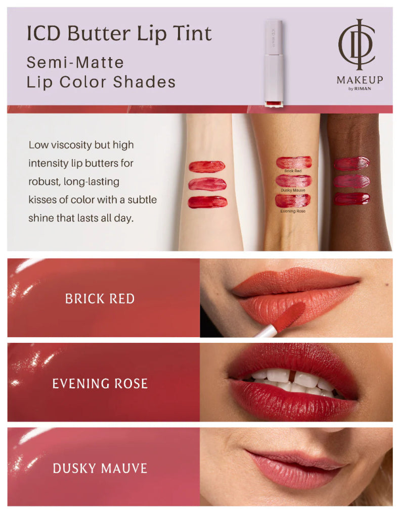 ICD Makeup Butter Lip Tint Semi Matte - RIMAN KBeauty - Korean Skincare Routine for Glass Skin