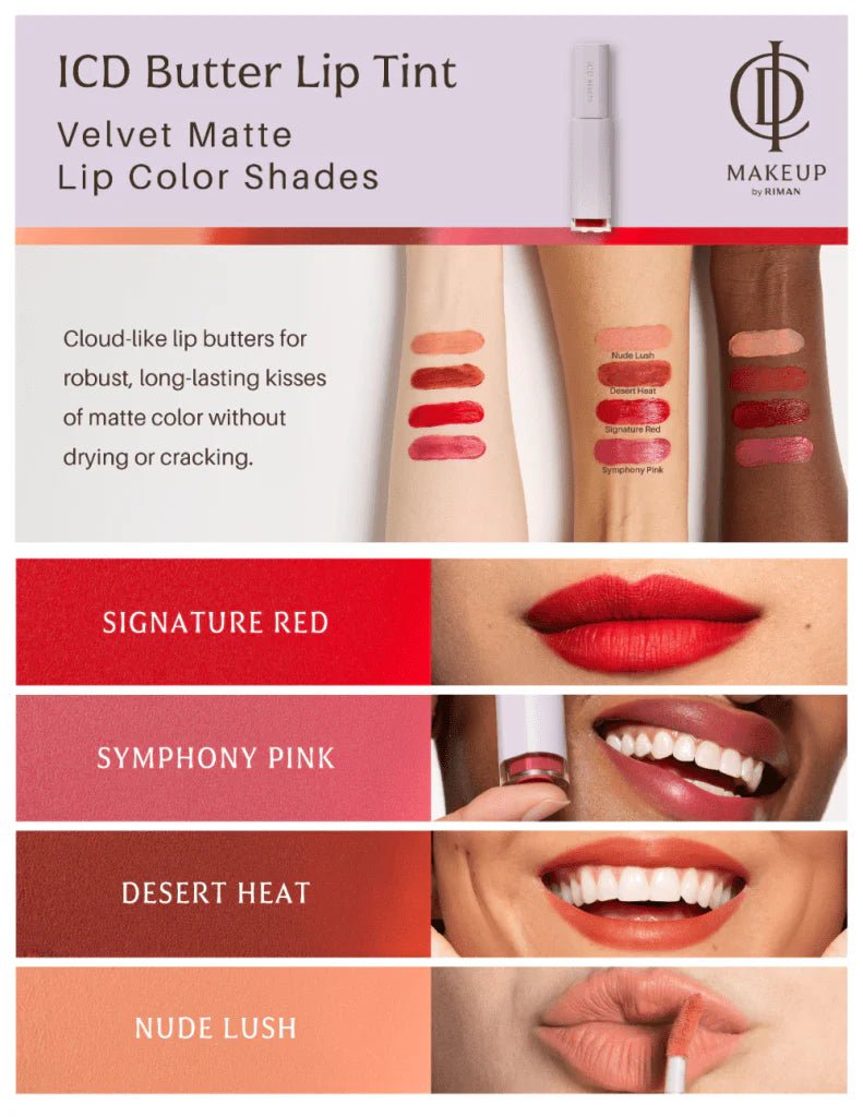 ICD Makeup Butter Lip Tint Velvet Matte - RIMAN KBeauty - Korean Skincare Routine for Glass Skin