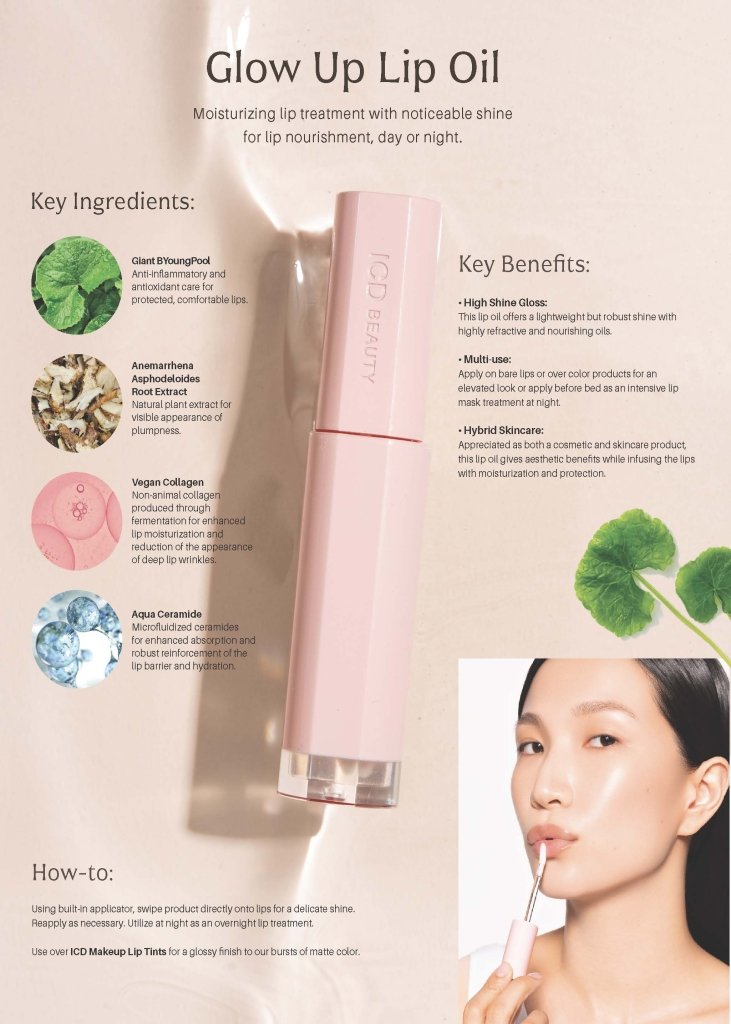 ICD Makeup Glow Up Lip Oil - RIMAN KBeauty - Korean Skincare Routine for Glass Skin