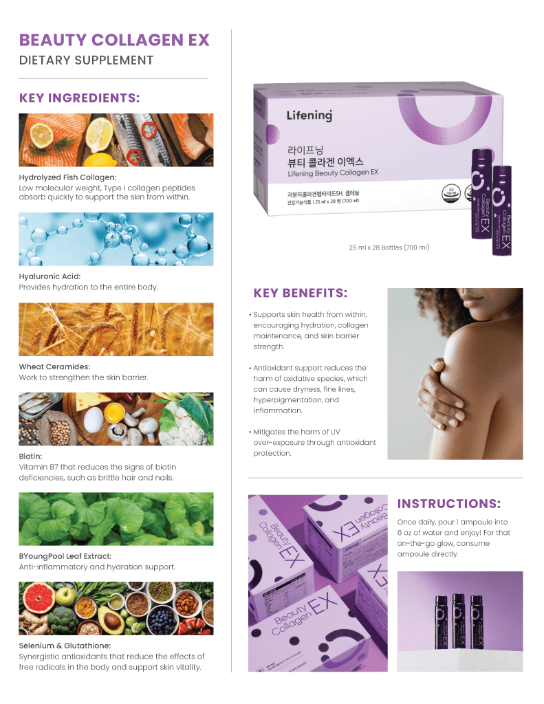 Lifening Beauty Collagen Ampoule - RIMAN KBeauty - Korean Skincare Routine for Glass Skin