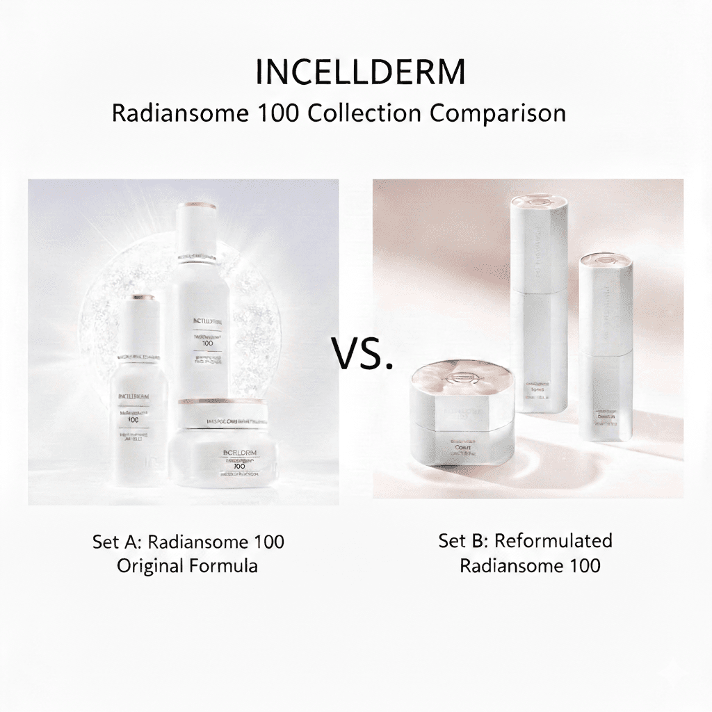 Radiansome 100 Microfluidizer: Old vs. New Formula Guide [2026 Edition] The Radiansome™100 Reformulation: Everything You Need to Know - RIMAN KBeauty