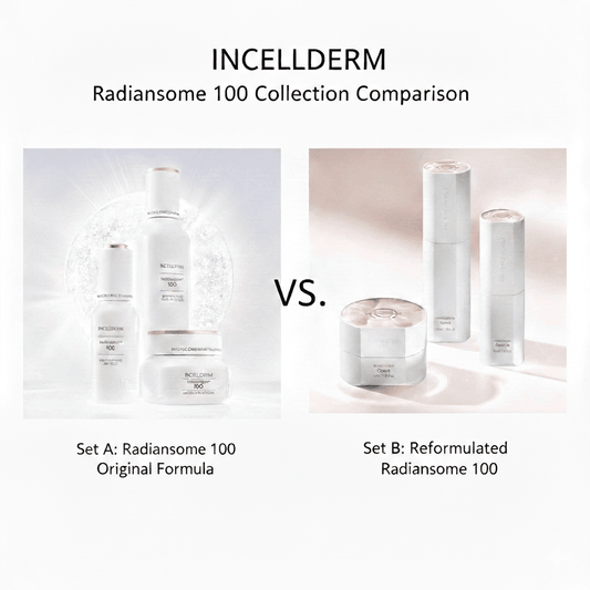 Radiansome 100 Microfluidizer: Old vs. New Formula Guide [2026 Edition] The Radiansome™100 Reformulation: Everything You Need to Know - RIMAN KBeauty