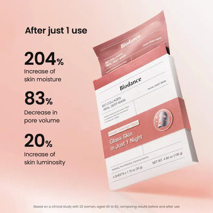 Biodance - Bio Collagen Real Deep Mask for Pore Minimizing & Firming Care - RIMAN KBeauty - 