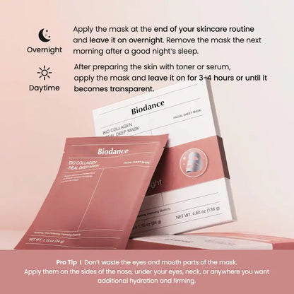 Biodance - Bio Collagen Real Deep Mask for Pore Minimizing & Firming Care - RIMAN KBeauty - 