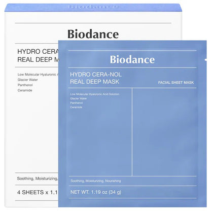 Biodance - Hydro Cera - nol Real Deep Mask - 4 pack for Dryness Relief & Redness Soothing - RIMAN KBeauty - 