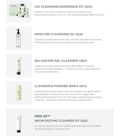 Spring Cleaning Bundle - Sale Until 3/22/26 - All The Cleansers - Snow Enzyme Cleanser is Free! Bundle Ships separately 3/26/26 - RIMAN KBeauty - 