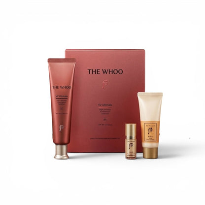 The History of Whoo: UV Ultimate Red Vitamin Sunscreen 75mL SPF50+ PA++++ 3 Piece Set - Jumbo Sunscreen - RIMAN KBeauty-