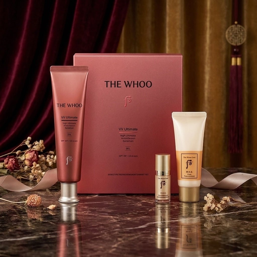 The History of Whoo: UV Ultimate Red Vitamin Sunscreen 75mL SPF50+ PA++++ 3 Piece Set - Jumbo Sunscreen - RIMAN KBeauty-