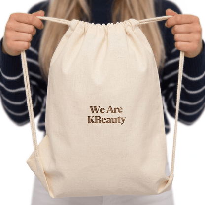 The We Are KBeauty Glow Bag (Proceeds to ACS) - 100% Cotton Backpack & Complimentary Selections of Facial Masks - RIMAN KBeauty - 
