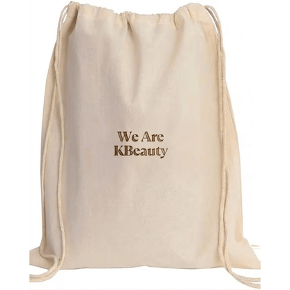 The We Are KBeauty Glow Bag (Proceeds to ACS) - 100% Cotton Backpack & Complimentary Selections of Facial Masks - RIMAN KBeauty - 