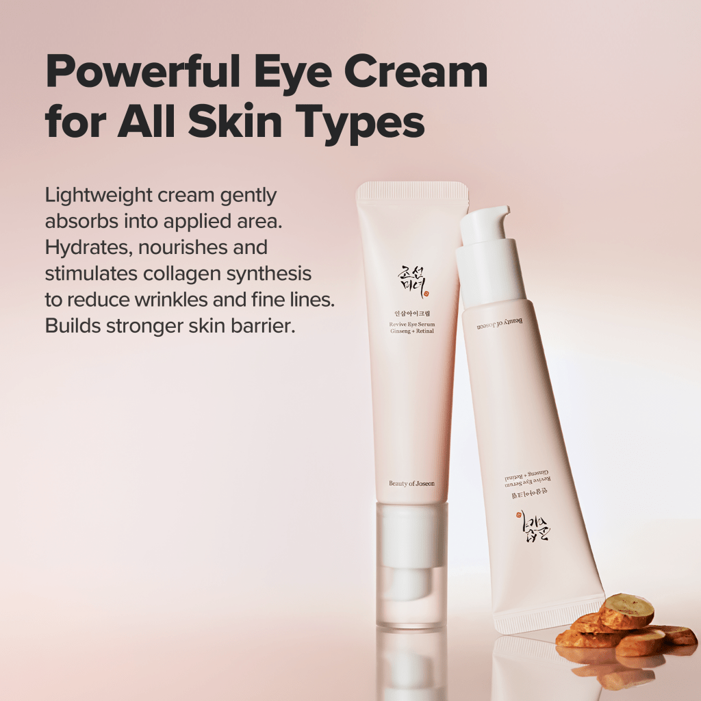 Beauty of Joseon Revive Eye Serum : Ginseng + Retinal - RIMAN KBeauty - Korean Skincare Routine for Glass Skin