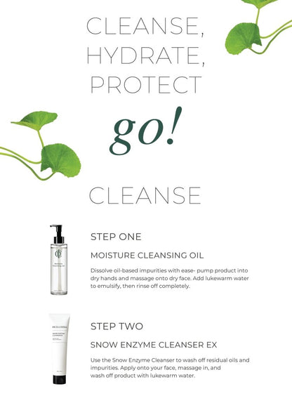 Essential Double Cleanse RIMAN Ritual - Snow Enzyme - RIMAN KBeauty - Korean Skincare Routine for Glass Skin