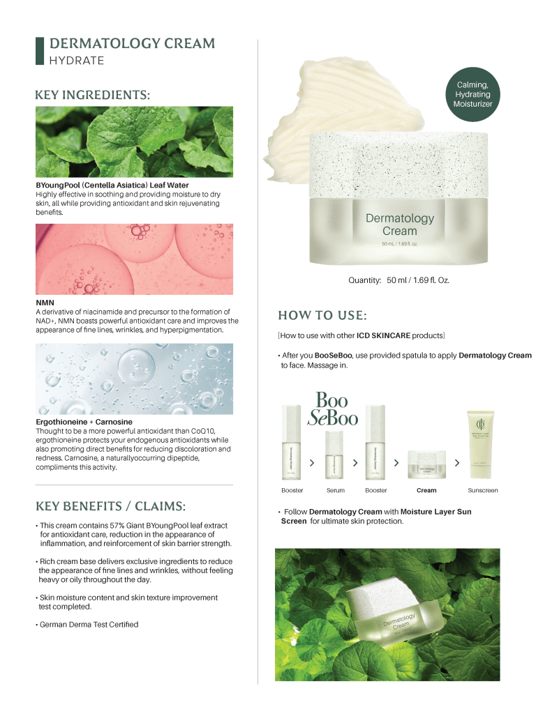 Incellderm ICD Dermatology Cream - RIMAN KBeauty - Korean Skincare Routine for Glass Skin