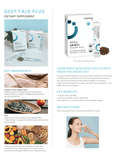 Lifening Deep Talk Plus - Cleanse - RIMAN KBeauty - Korean Skincare Routine for Glass Skin