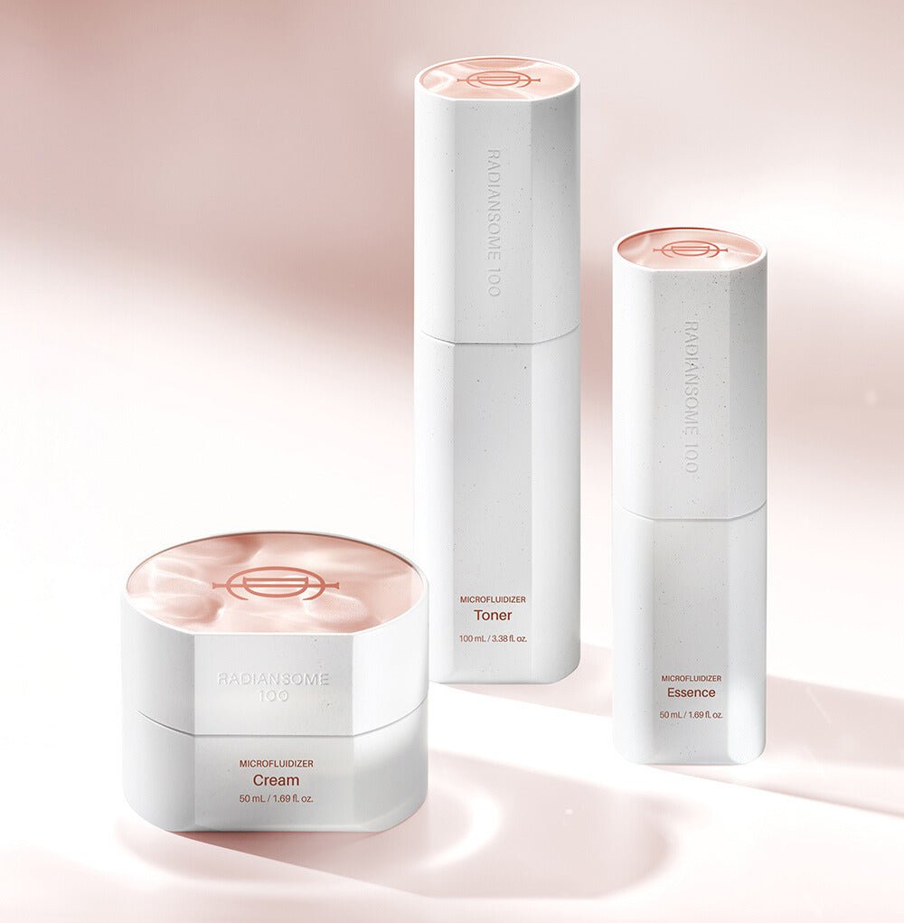 SNEAK PEAK SALE - Newly Reformulated ICD Radiansome™100 Microfluidizer Cream, Essence, Toner Set - Available Now In Limited Quantity - RIMAN KBeauty - Korean Skincare Routine for Glass Skin