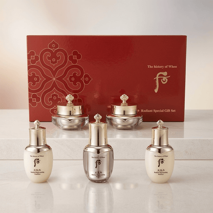 The History of Whoo: Cheongidan Radiant 5 pcs Special Travel Set - We Are KBeauty - Korean Skincare Routine for Glass Skin