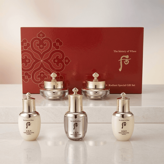 The History of Whoo: Cheongidan Radiant 5 pcs Special Travel Set - We Are KBeauty - Korean Skincare Routine for Glass Skin