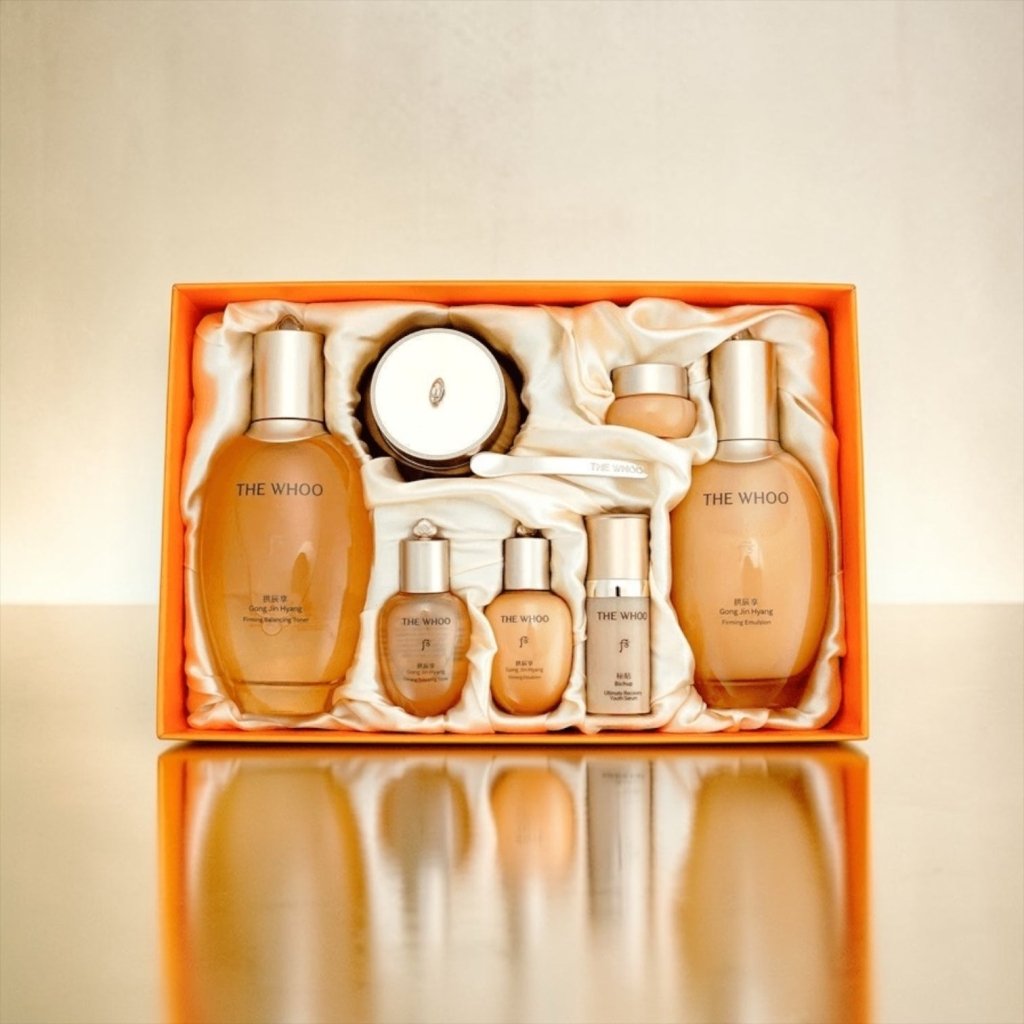 The History of Whoo: Gong Jin Hyang, Special Firming Set. The Whoo - We Are KBeauty - Korean Skincare Routine for Glass Skin