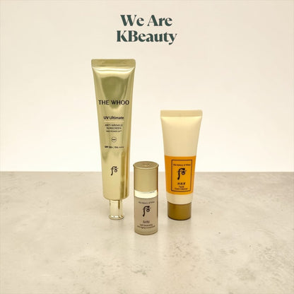 The History of Whoo UV Ultimate Anti - Wrinkle Sun Screen NAD 3 Piece Set - We Are KBeauty - Korean Skincare Routine for Glass Skin